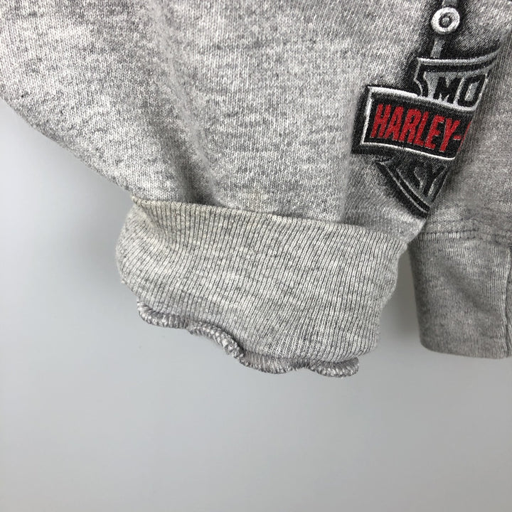 2000'S Harley-Davidson Advertising Sweatshirt, Made in USA, Men's Size XL cotton gray type Vintage Second Hand