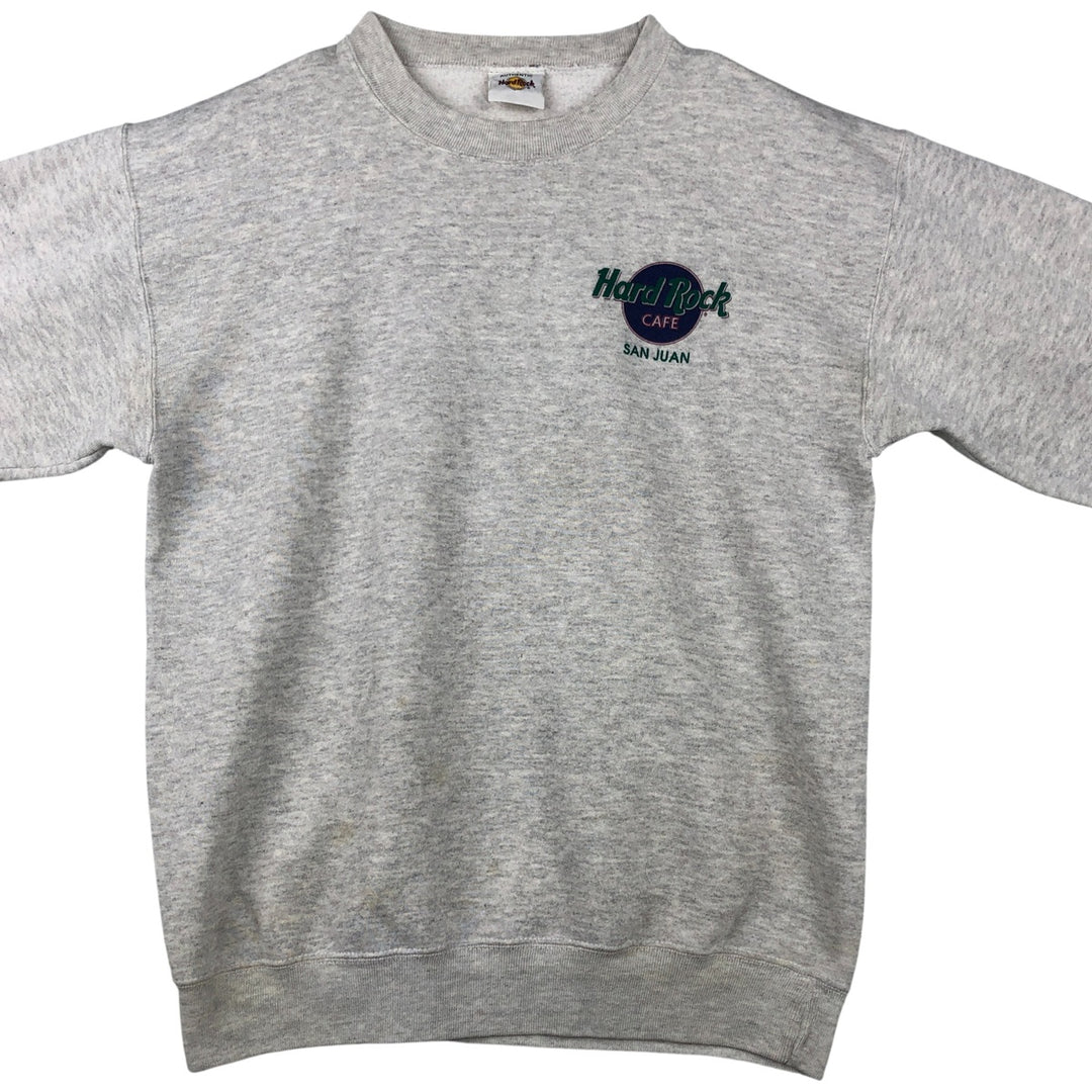 HARD ROCK CAFE Advertising Sweatshirt, Men's Size L polyester gray type Vintage Second Hand