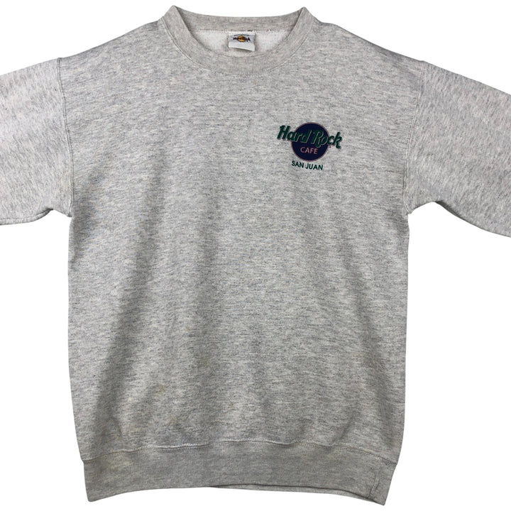 HARD ROCK CAFE Advertising Sweatshirt, Men's Size L polyester gray type Vintage Second Hand