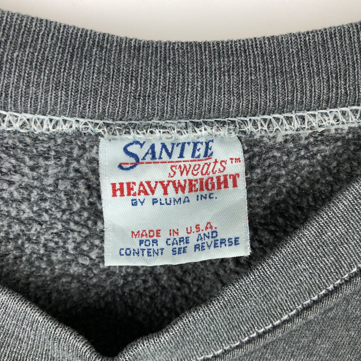 90'S SANTEE Hard Rock Cafe Heavy Weight Advertising Sweatshirt, Made in USA, Men's Size XL polyester gray type Vintage Second Hand
