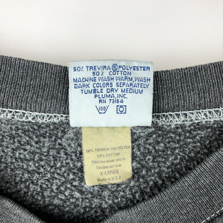 90'S SANTEE Hard Rock Cafe Heavy Weight Advertising Sweatshirt, Made in USA, Men's Size XL polyester gray type Vintage Second Hand
