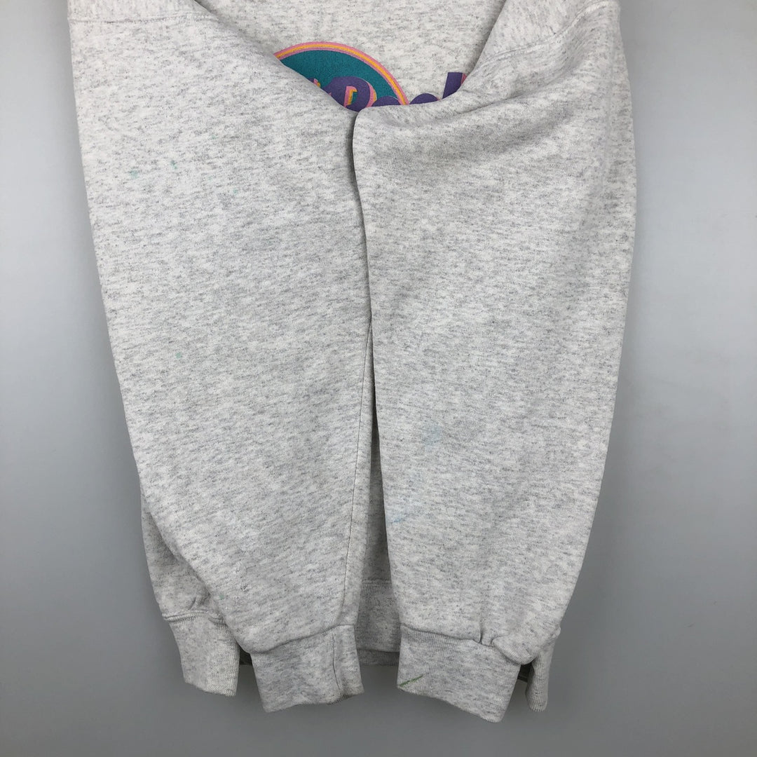 90'S Hard Rock Cafe Advertising Sweatshirt, Made in USA, Men's L, Vintage polyester white type Vintage Second Hand