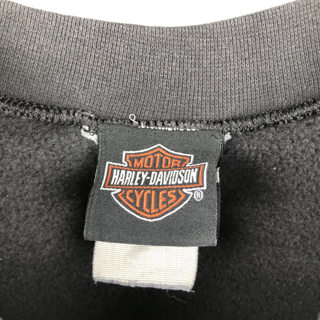 2000'S Harley-Davidson Advertising Sweatshirt, Men's Size Small unclear black type Vintage Second Hand