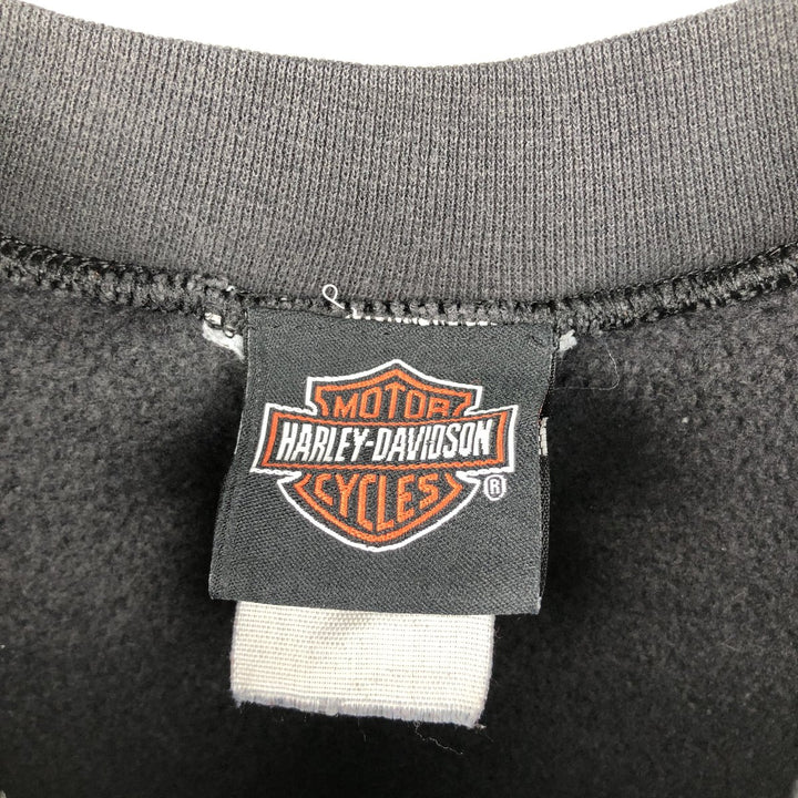 2000'S Harley-Davidson Advertising Sweatshirt, Men's Size Small unclear black type Vintage Second Hand