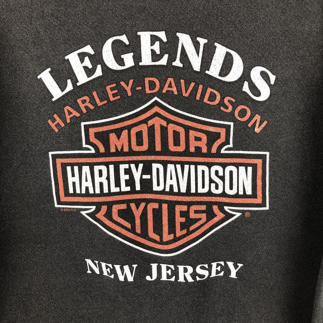 2000'S Harley-Davidson Advertising Sweatshirt, Men's Size Small unclear black type Vintage Second Hand