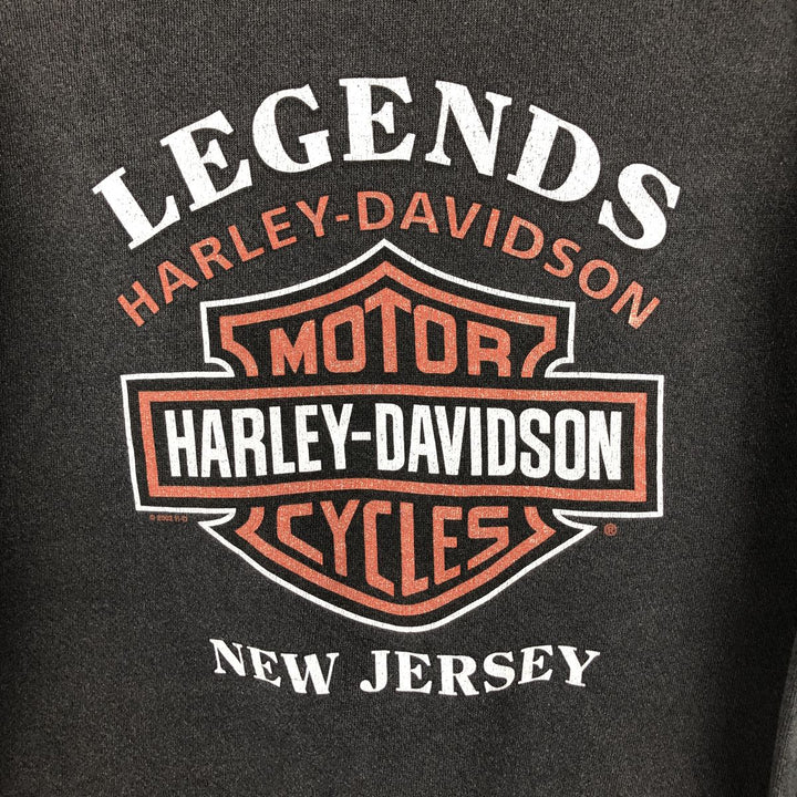 2000'S Harley-Davidson Advertising Sweatshirt, Men's Size Small unclear black type Vintage Second Hand
