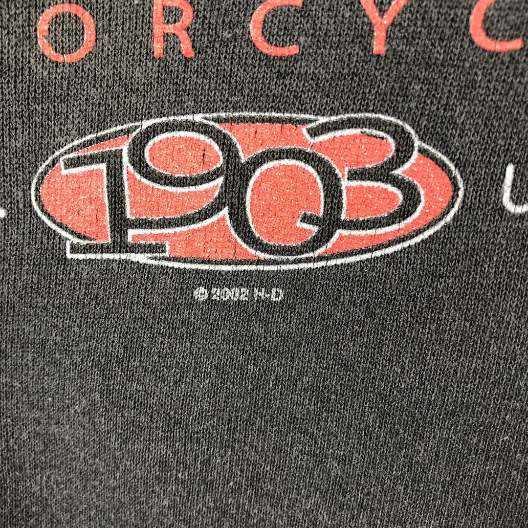 2000'S Harley-Davidson Advertising Sweatshirt, Men's Size Small unclear black type Vintage Second Hand