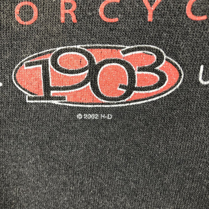 2000'S Harley-Davidson Advertising Sweatshirt, Men's Size Small unclear black type Vintage Second Hand