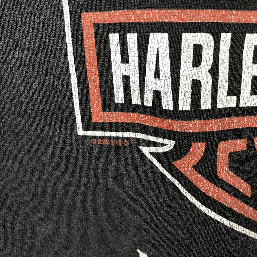 2000'S Harley-Davidson Advertising Sweatshirt, Men's Size Small unclear black type Vintage Second Hand
