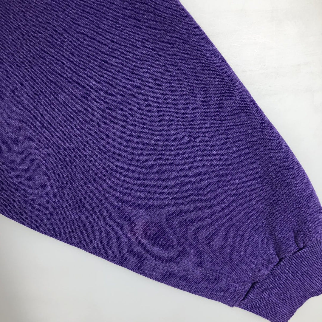 1980'S Hanes Blue Tag Hard Rock Cafe Advertising Sweatshirt, Made in USA, Men's Size L cotton purple type Vintage Second Hand