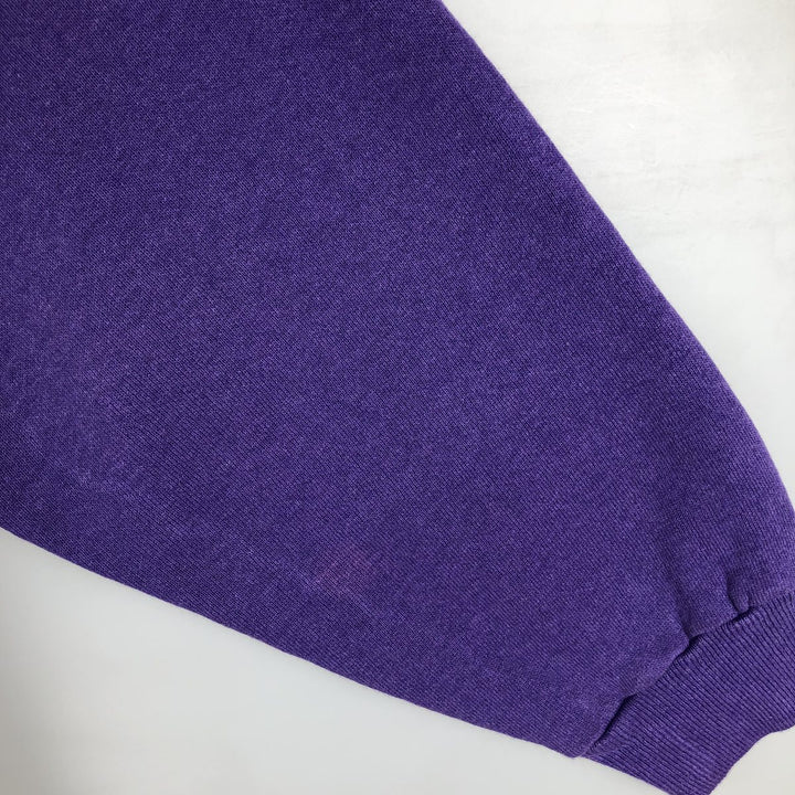 1980'S Hanes Blue Tag Hard Rock Cafe Advertising Sweatshirt, Made in USA, Men's Size L cotton purple type Vintage Second Hand