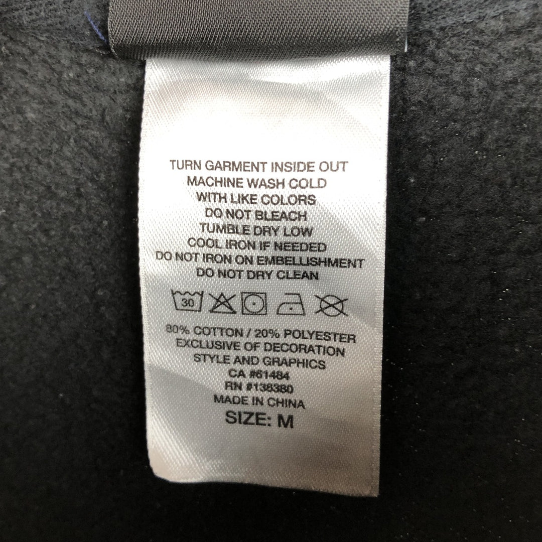 Harley-Davidson Advertising Sweatshirt, Men's Size Medium cotton black type Vintage Second Hand