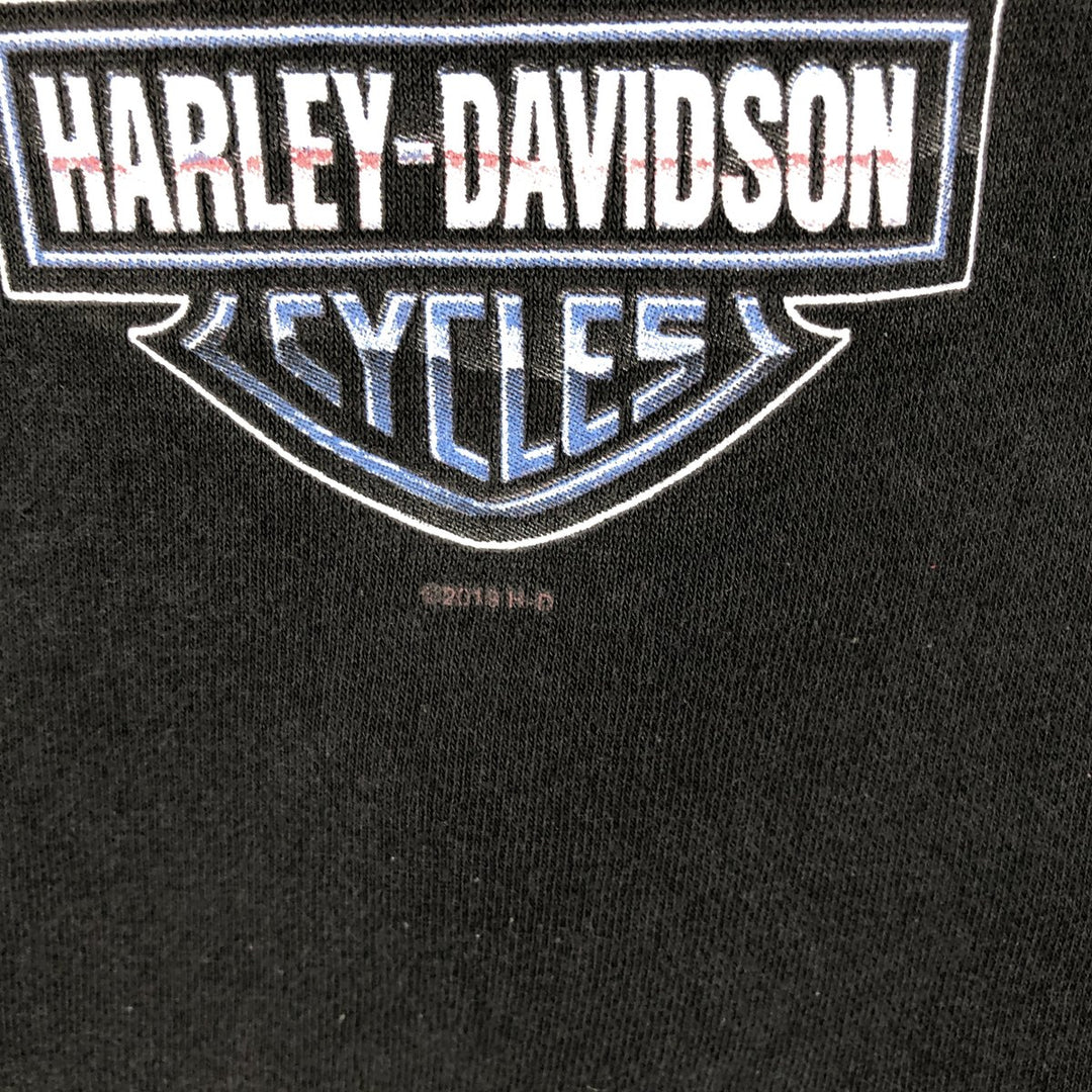 Harley-Davidson Advertising Sweatshirt, Men's Size Medium cotton black type Vintage Second Hand