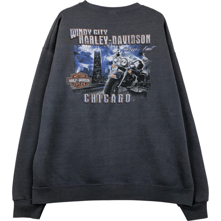 2000'S Harley-Davidson Advertising Sweatshirt, Men's XL cotton gray type Vintage Second Hand
