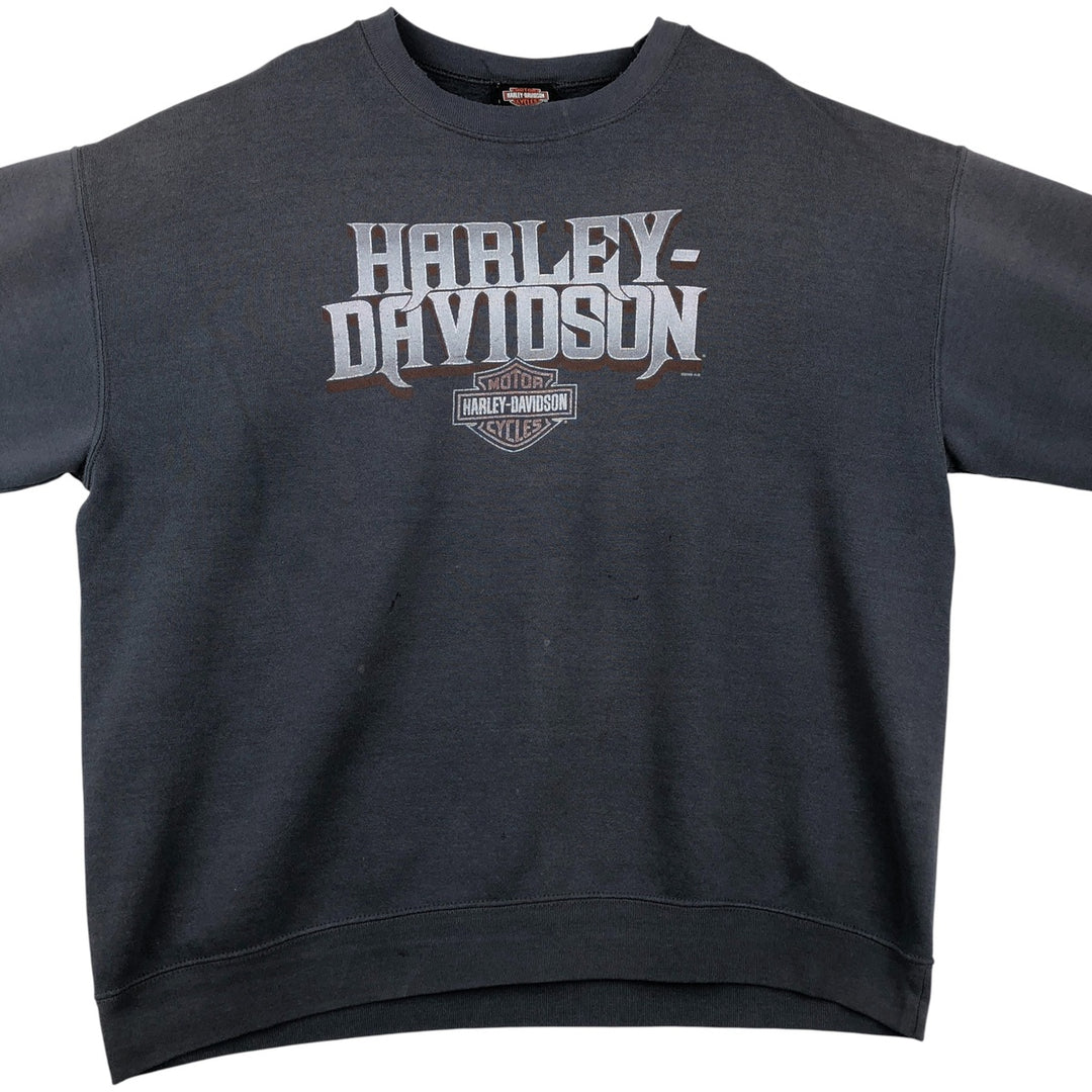 2000'S Harley-Davidson Advertising Sweatshirt, Men's XL cotton gray type Vintage Second Hand