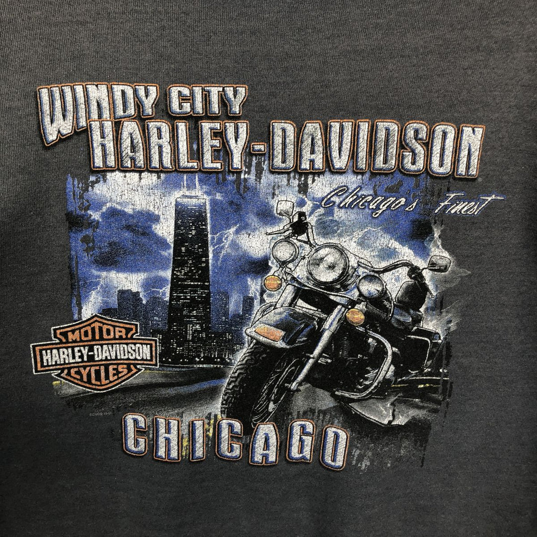 2000'S Harley-Davidson Advertising Sweatshirt, Men's XL cotton gray type Vintage Second Hand