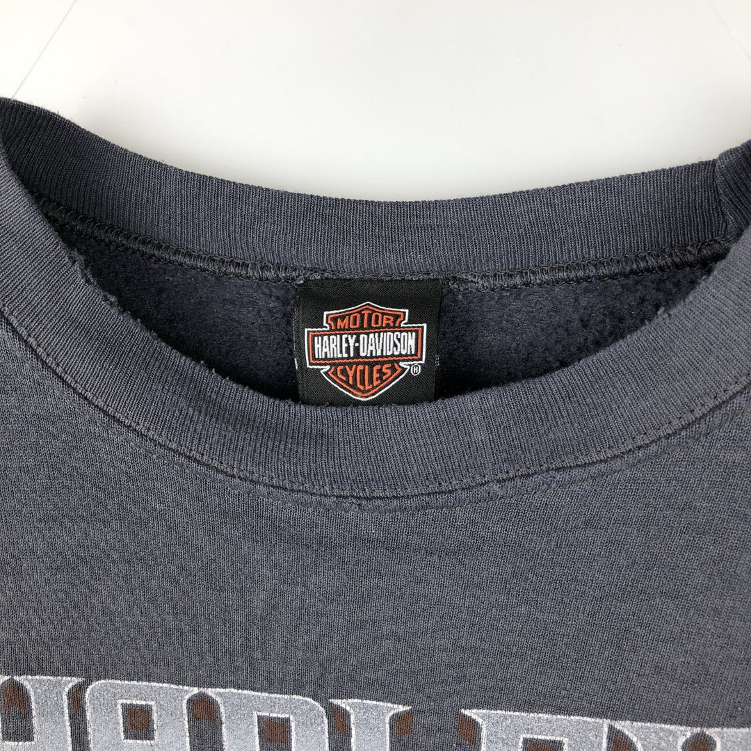 2000'S Harley-Davidson Advertising Sweatshirt, Men's XL cotton gray type Vintage Second Hand