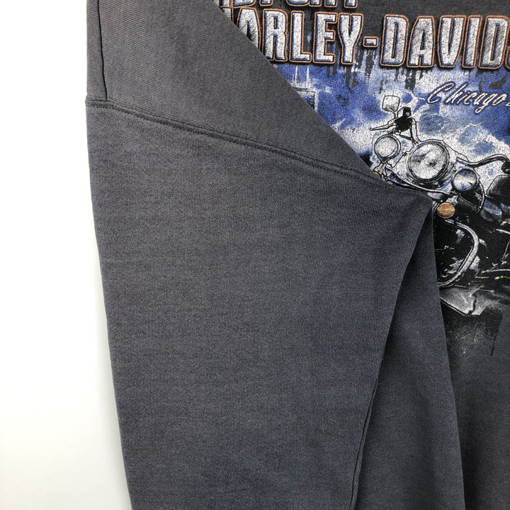 2000'S Harley-Davidson Advertising Sweatshirt, Men's XL cotton gray type Vintage Second Hand