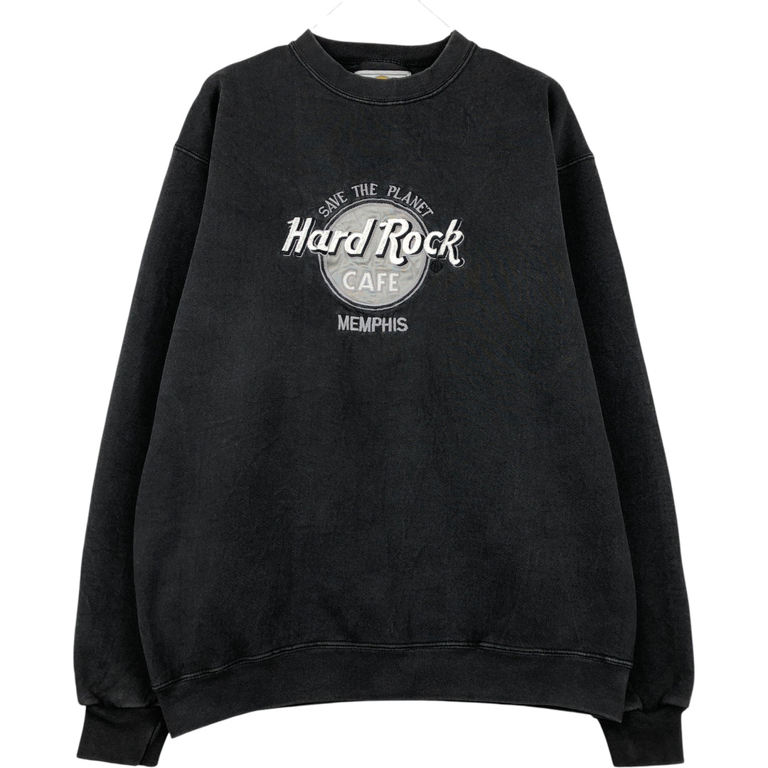 HARD ROCK CAFE Advertising Sweatshirt, Made in USA, Men's Size M cotton black type Vintage Second Hand