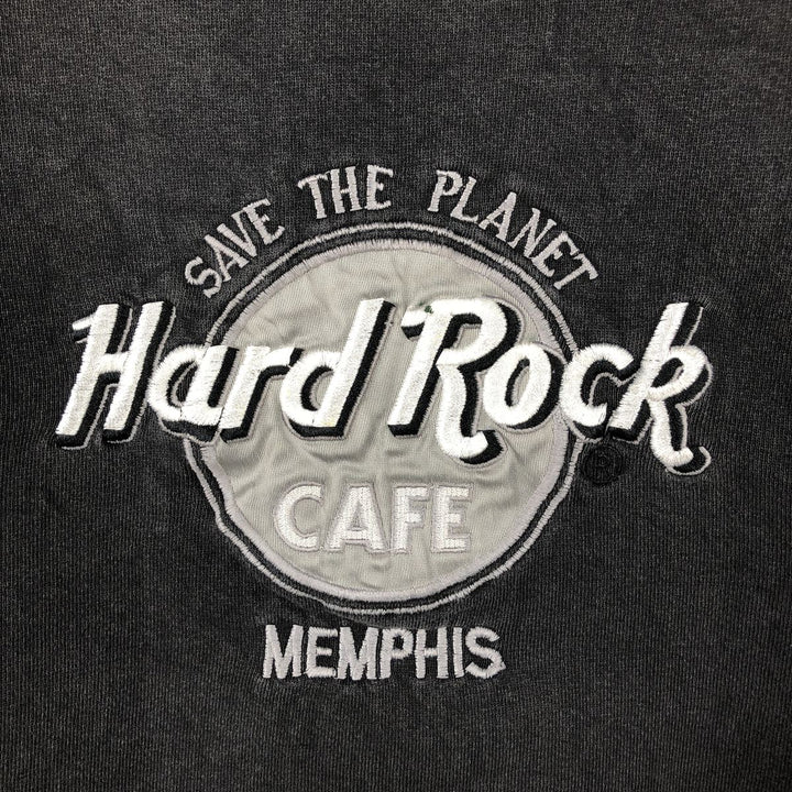 HARD ROCK CAFE Advertising Sweatshirt, Made in USA, Men's Size M cotton black type Vintage Second Hand