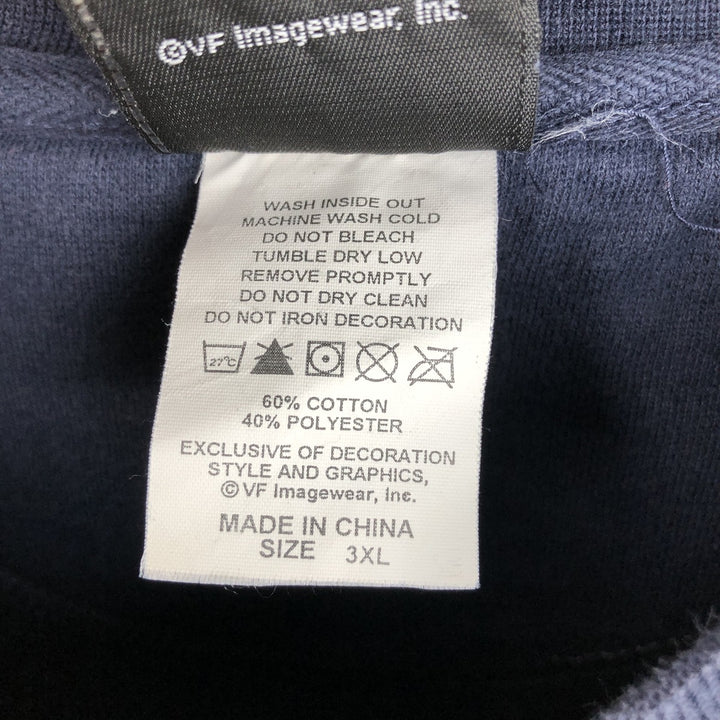 Big size Harley-Davidson Advertising sweatshirt, men's XXXL equivalent cotton navy blue type Vintage Second Hand