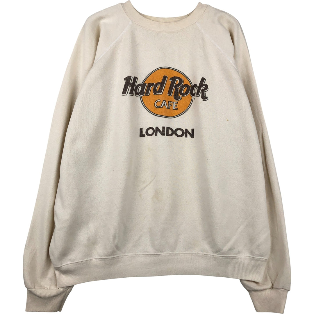 Vintage 1980'S Hanes blue tag advertising sweatshirt, made in the USA, men's size XL cotton unbleached Vintage Second Hand