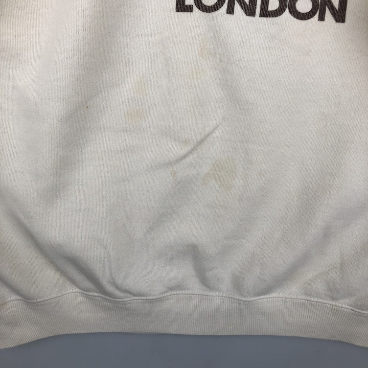Vintage 1980'S Hanes blue tag advertising sweatshirt, made in the USA, men's size XL cotton unbleached Vintage Second Hand