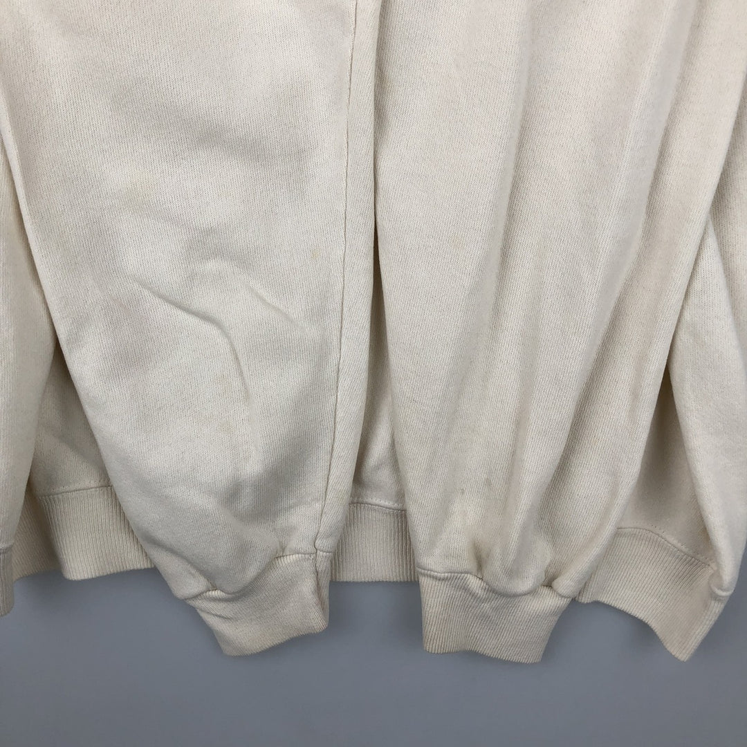 Vintage 1980'S Hanes blue tag advertising sweatshirt, made in the USA, men's size XL cotton unbleached Vintage Second Hand