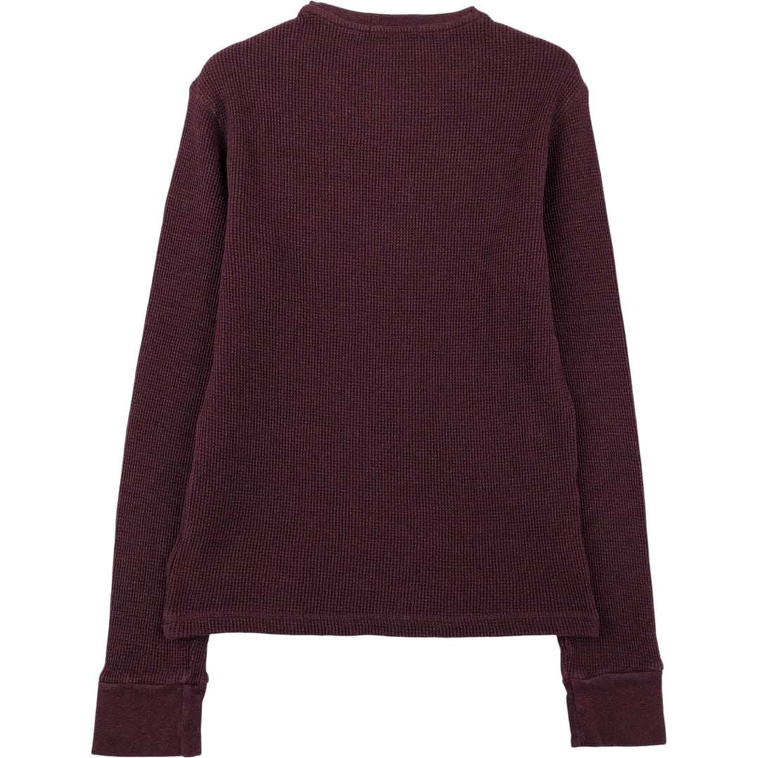 Ralph Lauren POLO RALPH LAUREN Thermal T-Shirt, Waffle, Women's, Medium cotton purple type Vintage Second Hand