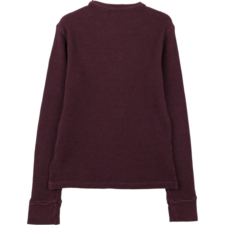 Ralph Lauren POLO RALPH LAUREN Thermal T-Shirt, Waffle, Women's, Medium cotton purple type Vintage Second Hand