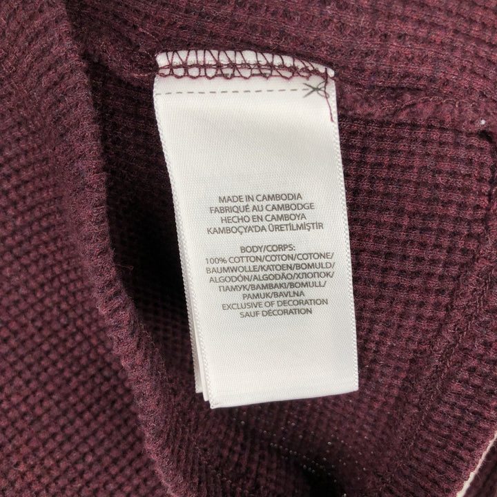 Ralph Lauren POLO RALPH LAUREN Thermal T-Shirt, Waffle, Women's, Medium cotton purple type Vintage Second Hand