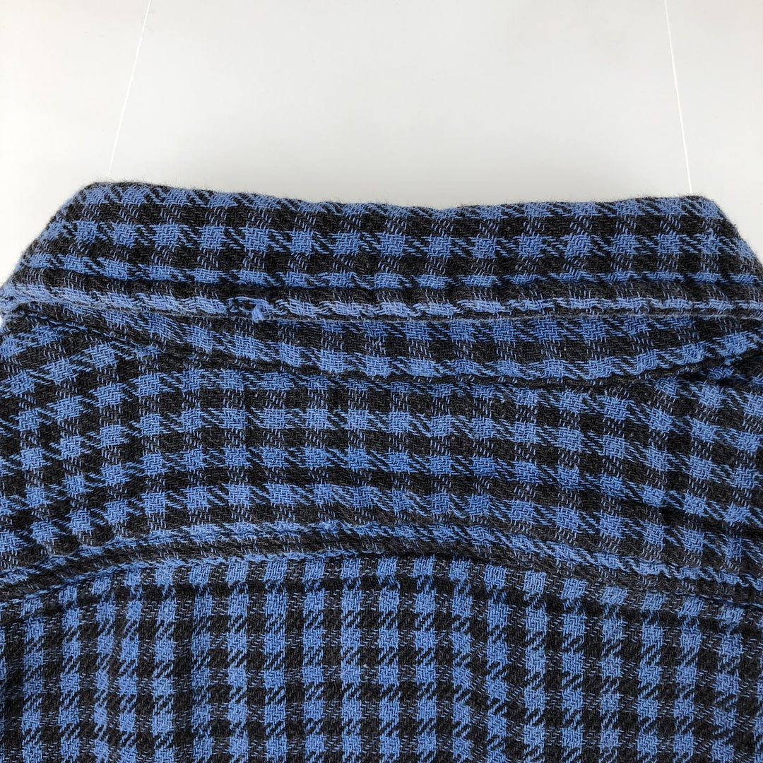 Ralph Lauren POLO RALPH LAUREN long-sleeved flannel check shirt, women's size L cotton blue type Vintage Second Hand