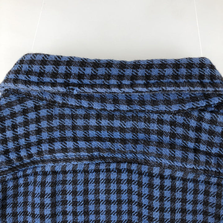Ralph Lauren POLO RALPH LAUREN long-sleeved flannel check shirt, women's size L cotton blue type Vintage Second Hand