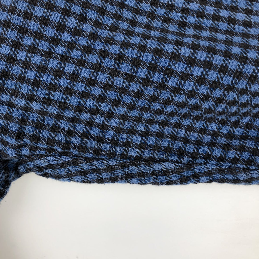 Ralph Lauren POLO RALPH LAUREN long-sleeved flannel check shirt, women's size L cotton blue type Vintage Second Hand
