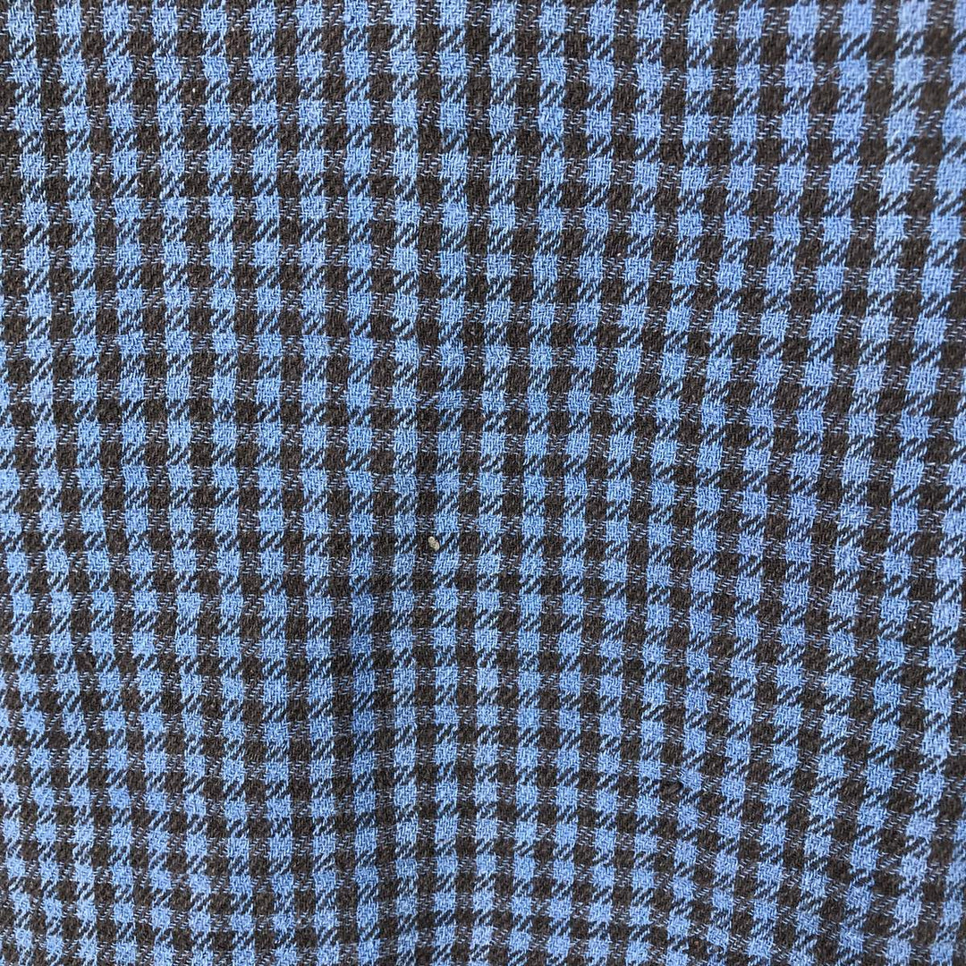 Ralph Lauren POLO RALPH LAUREN long-sleeved flannel check shirt, women's size L cotton blue type Vintage Second Hand