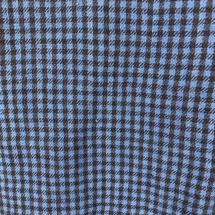 Ralph Lauren POLO RALPH LAUREN long-sleeved flannel check shirt, women's size L cotton blue type Vintage Second Hand