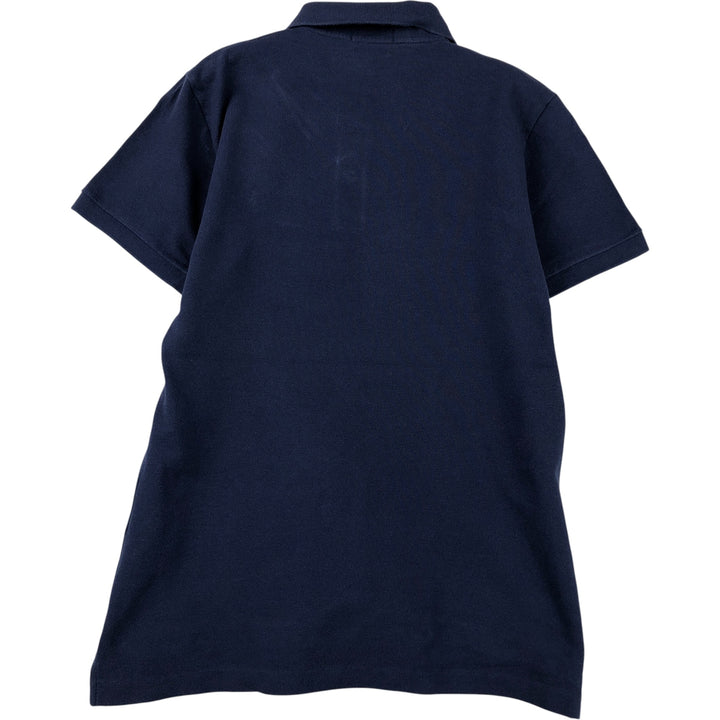Ralph Lauren POLO RALPH LAUREN THE SKINNY POLO short-sleeved polo shirt, women's size L cotton navy blue type Vintage Second Hand