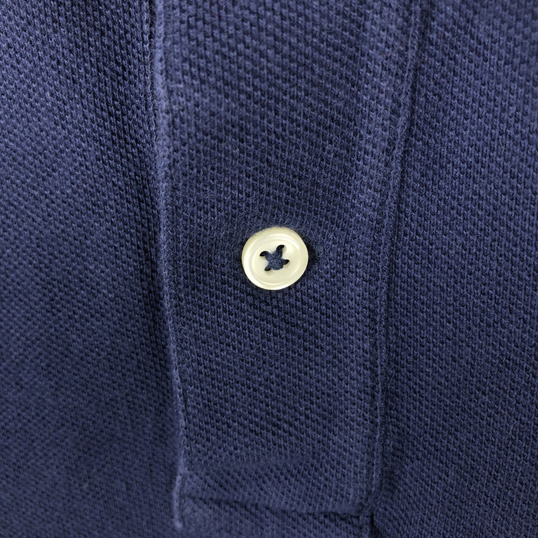Ralph Lauren POLO RALPH LAUREN THE SKINNY POLO short-sleeved polo shirt, women's size L cotton navy blue type Vintage Second Hand