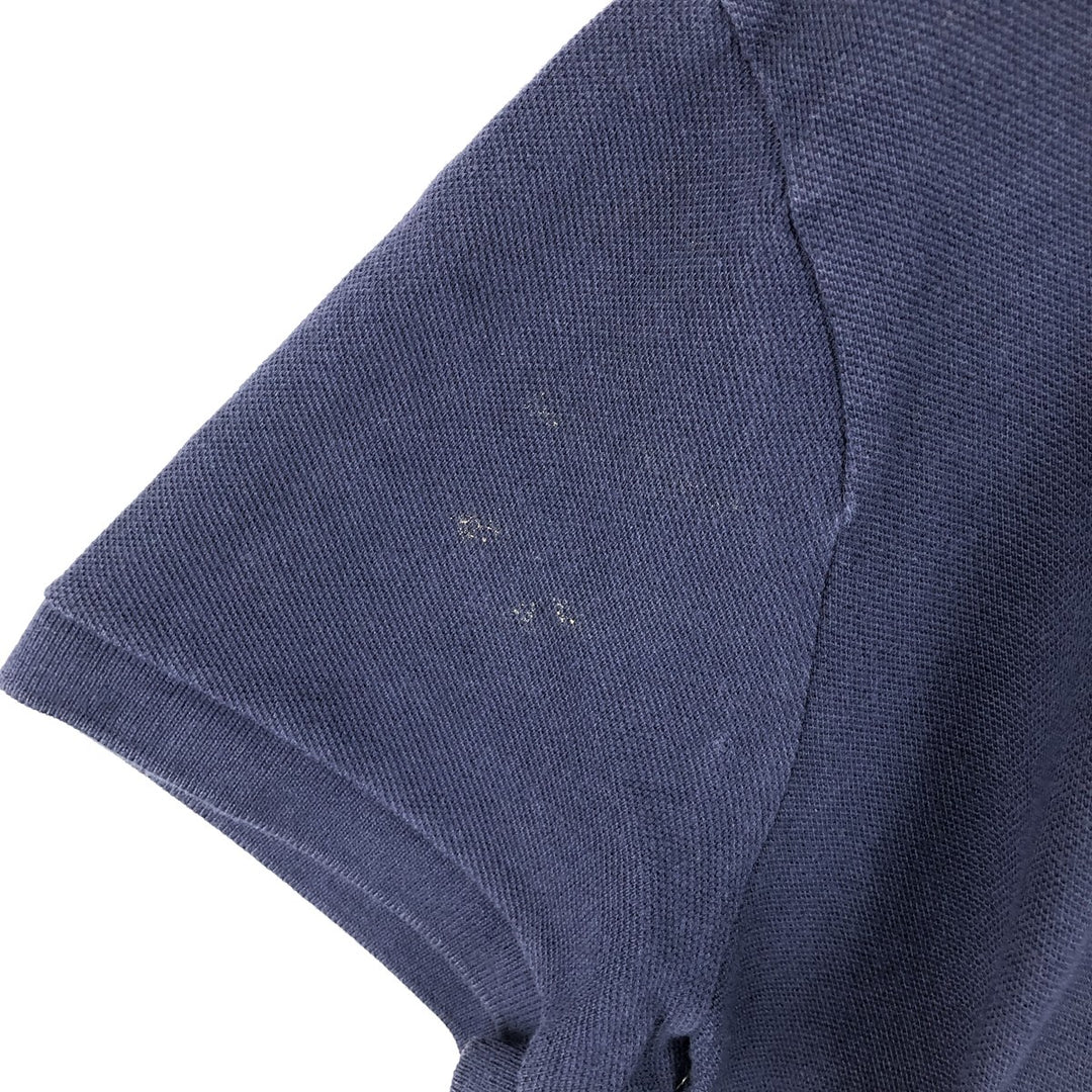Ralph Lauren POLO RALPH LAUREN THE SKINNY POLO short-sleeved polo shirt, women's size L cotton navy blue type Vintage Second Hand