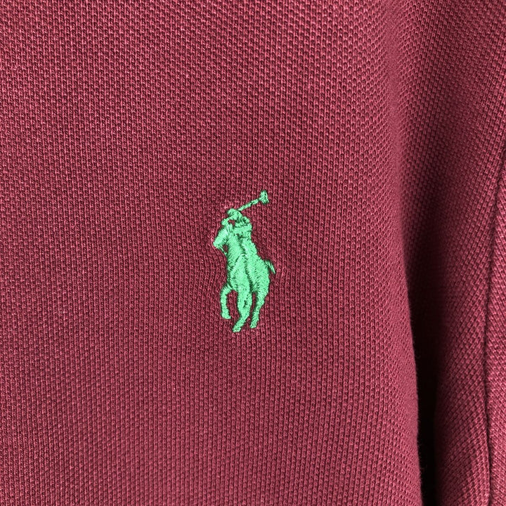 Ralph Lauren POLO RALPH LAUREN CUSTOM SLIM FIT short-sleeved polo shirt, women's size S cotton Purple type red-purple Vintage Second Hand