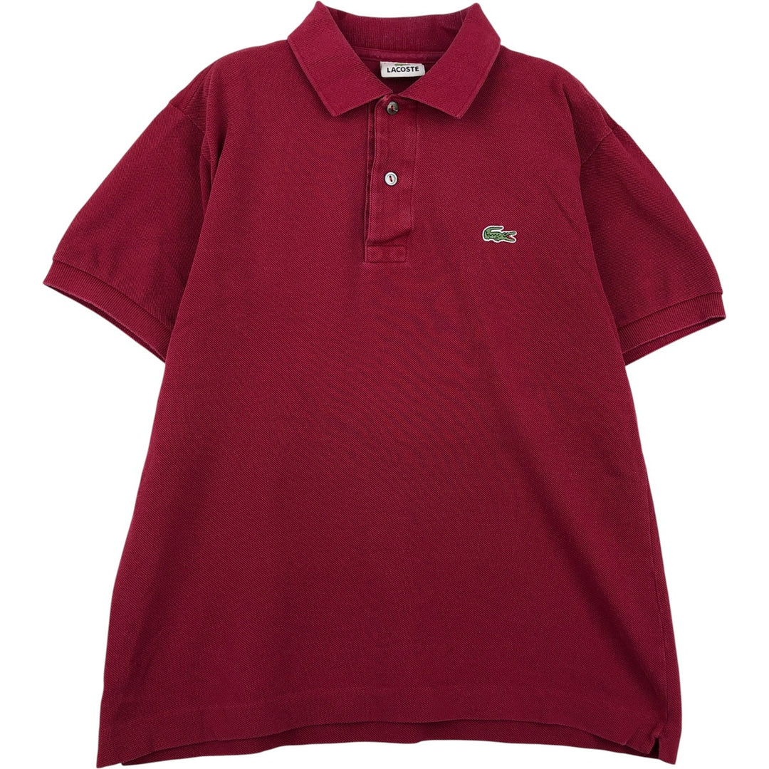 Lacoste LACOSTE Short Sleeve Polo Shirt 2 Men's XS cotton wine-red Vintage Second Hand