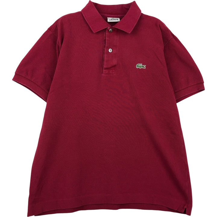 Lacoste LACOSTE Short Sleeve Polo Shirt 2 Men's XS cotton wine-red Vintage Second Hand