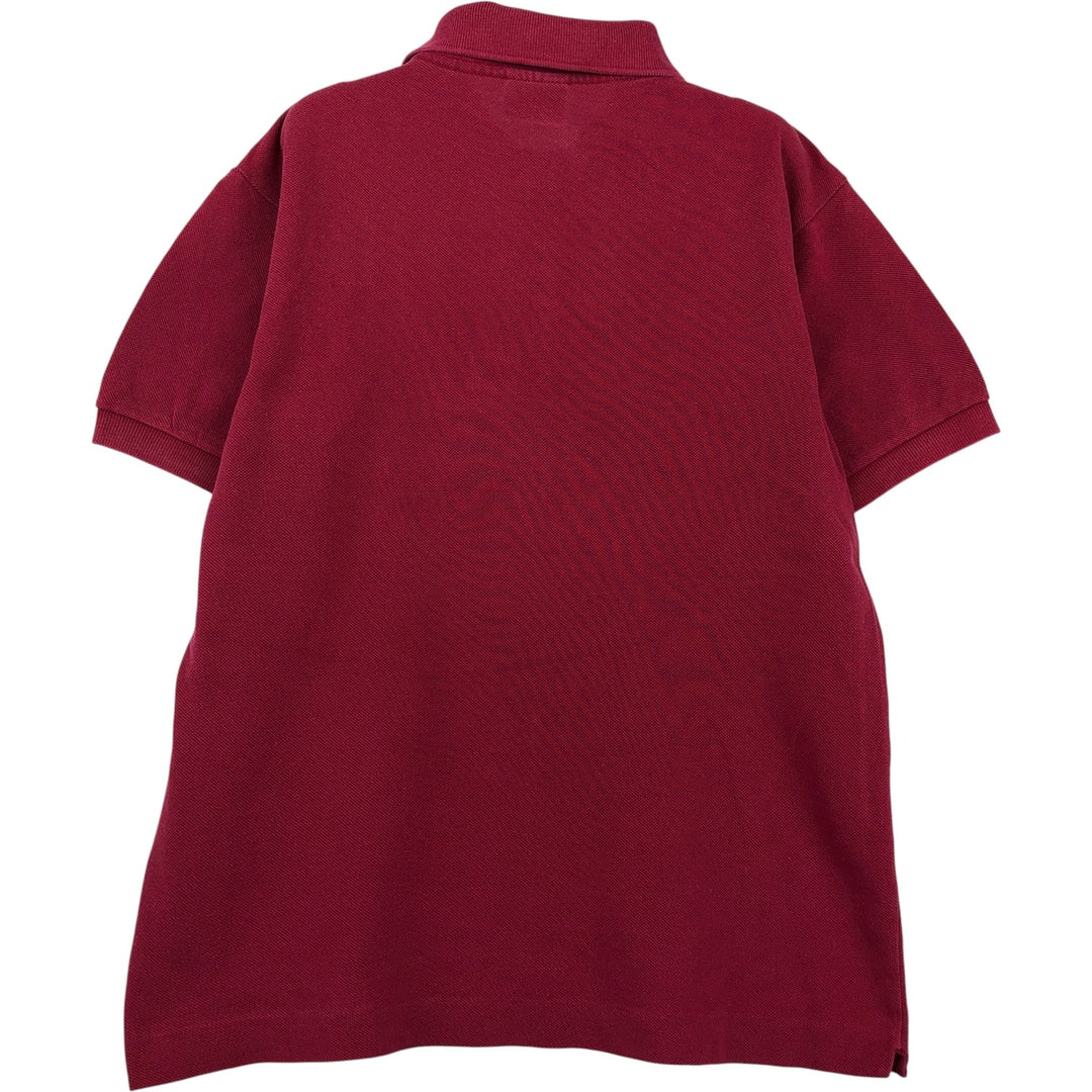 Lacoste LACOSTE Short Sleeve Polo Shirt 2 Men's XS cotton wine-red Vintage Second Hand