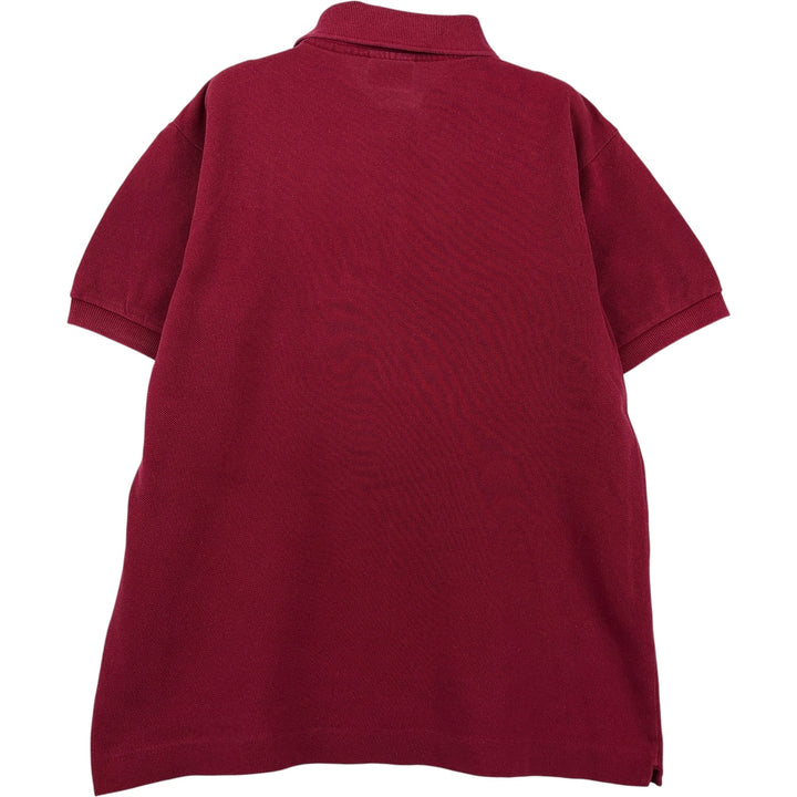 Lacoste LACOSTE Short Sleeve Polo Shirt 2 Men's XS cotton wine-red Vintage Second Hand