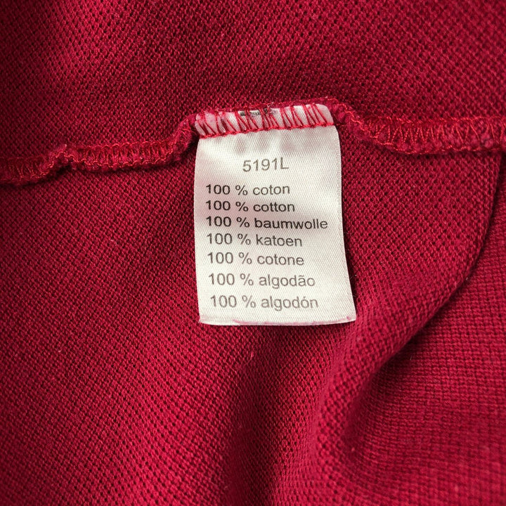 Lacoste LACOSTE Short Sleeve Polo Shirt 2 Men's XS cotton wine-red Vintage Second Hand