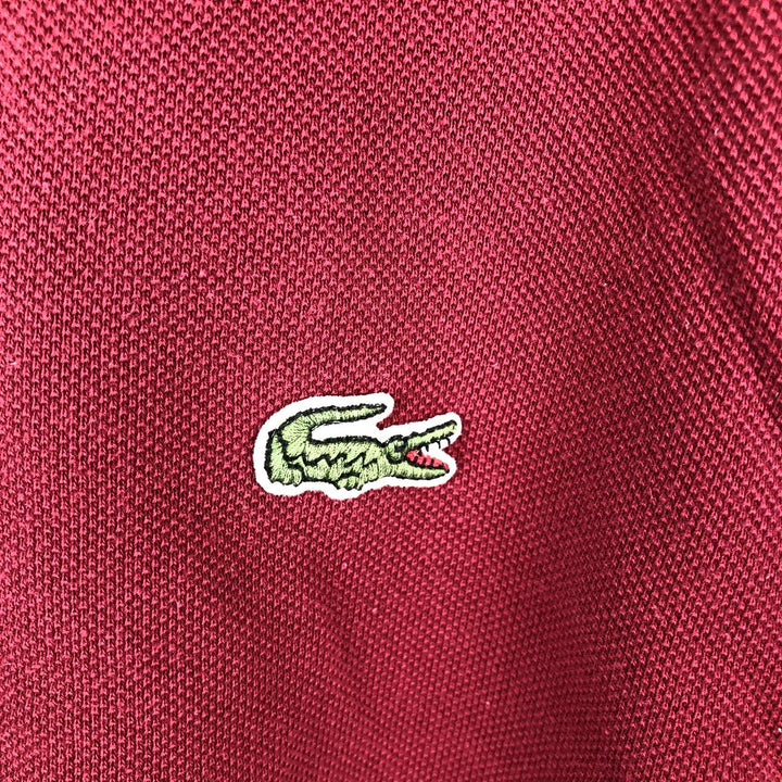 Lacoste LACOSTE Short Sleeve Polo Shirt 2 Men's XS cotton wine-red Vintage Second Hand