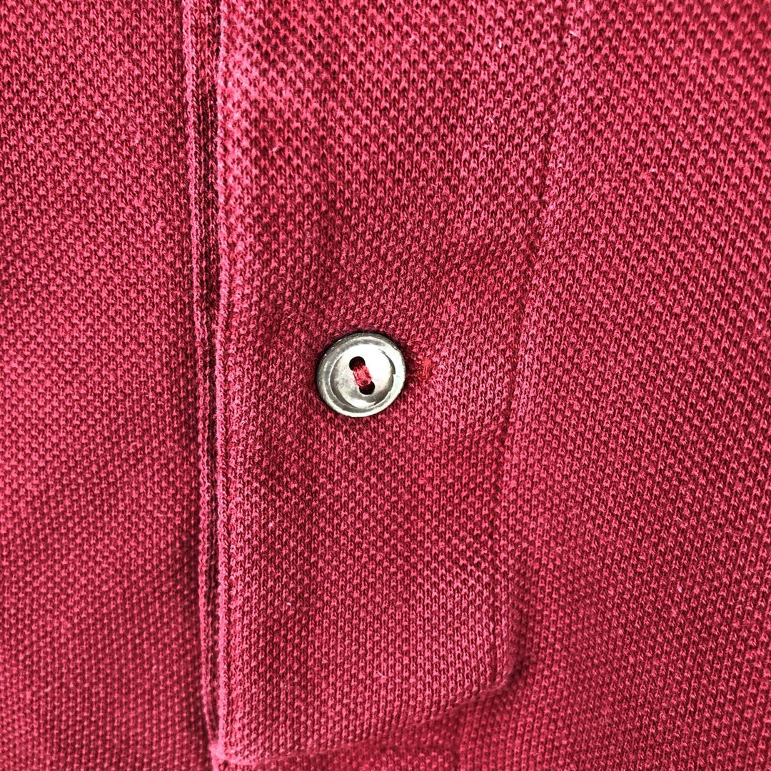 Lacoste LACOSTE Short Sleeve Polo Shirt 2 Men's XS cotton wine-red Vintage Second Hand