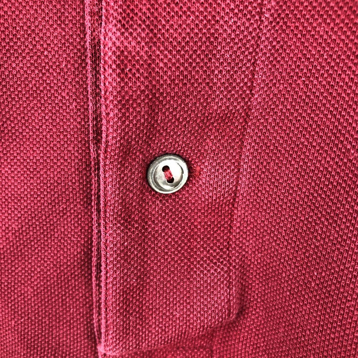 Lacoste LACOSTE Short Sleeve Polo Shirt 2 Men's XS cotton wine-red Vintage Second Hand