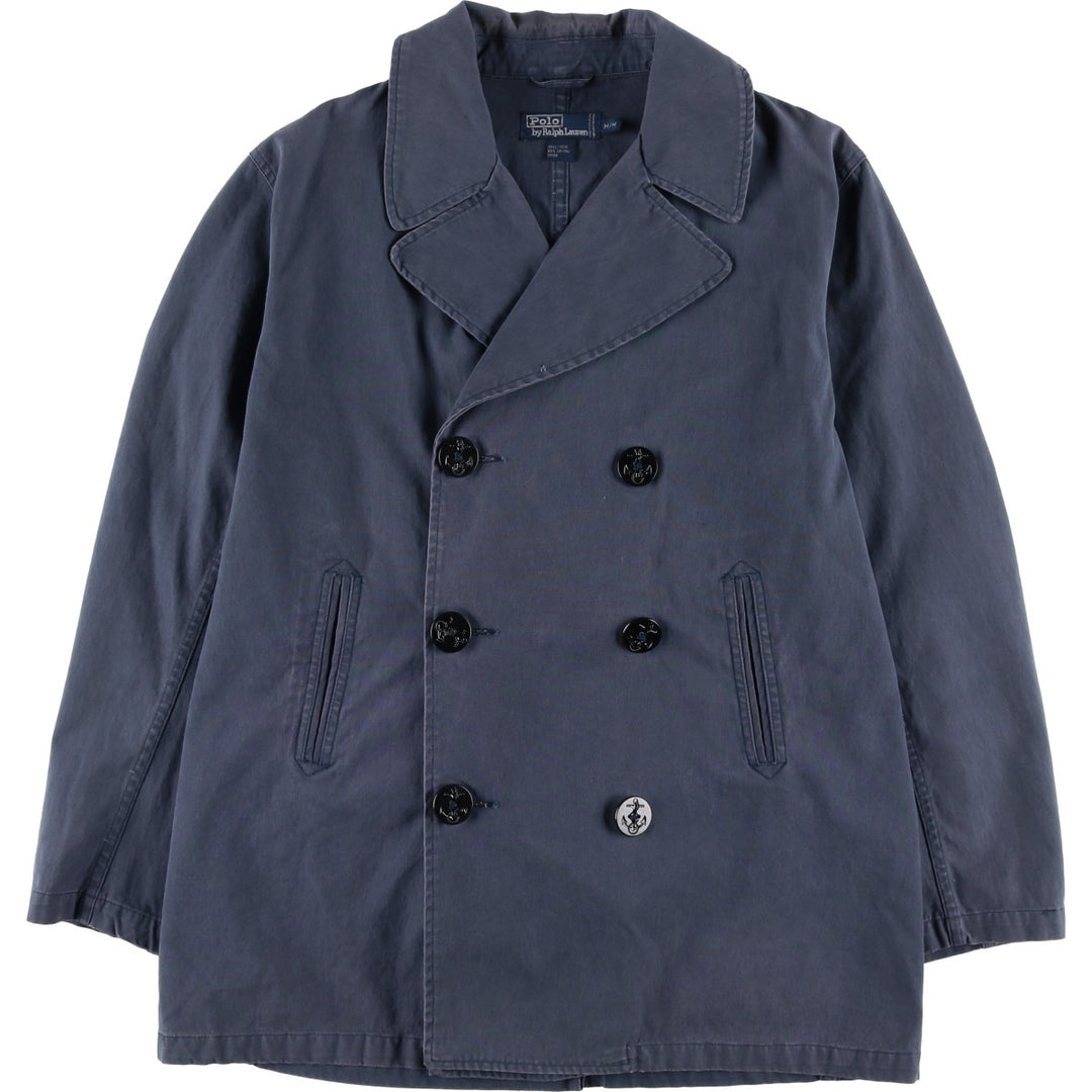 Ralph Lauren POLO by Ralph Lauren peacoat, men's size M cotton navy blue type Vintage Second Hand