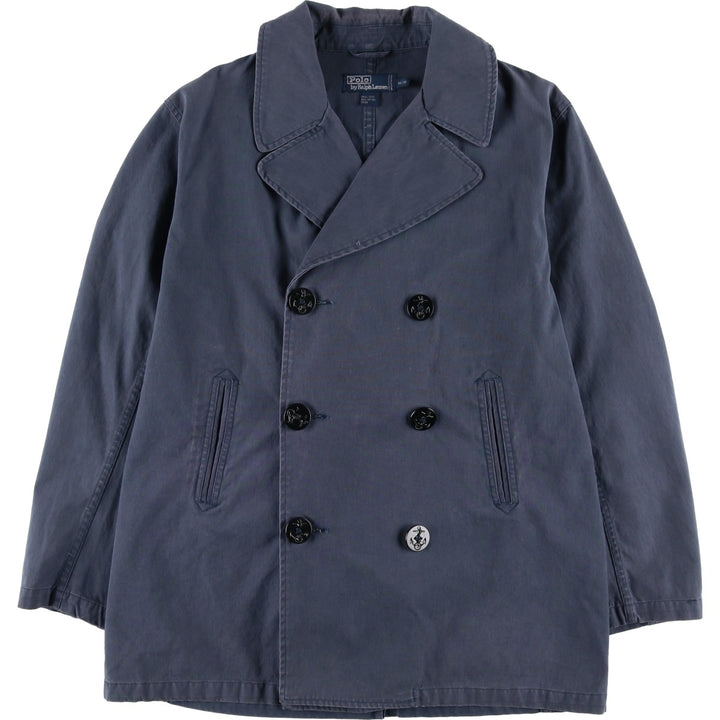 Ralph Lauren POLO by Ralph Lauren peacoat, men's size M cotton navy blue type Vintage Second Hand